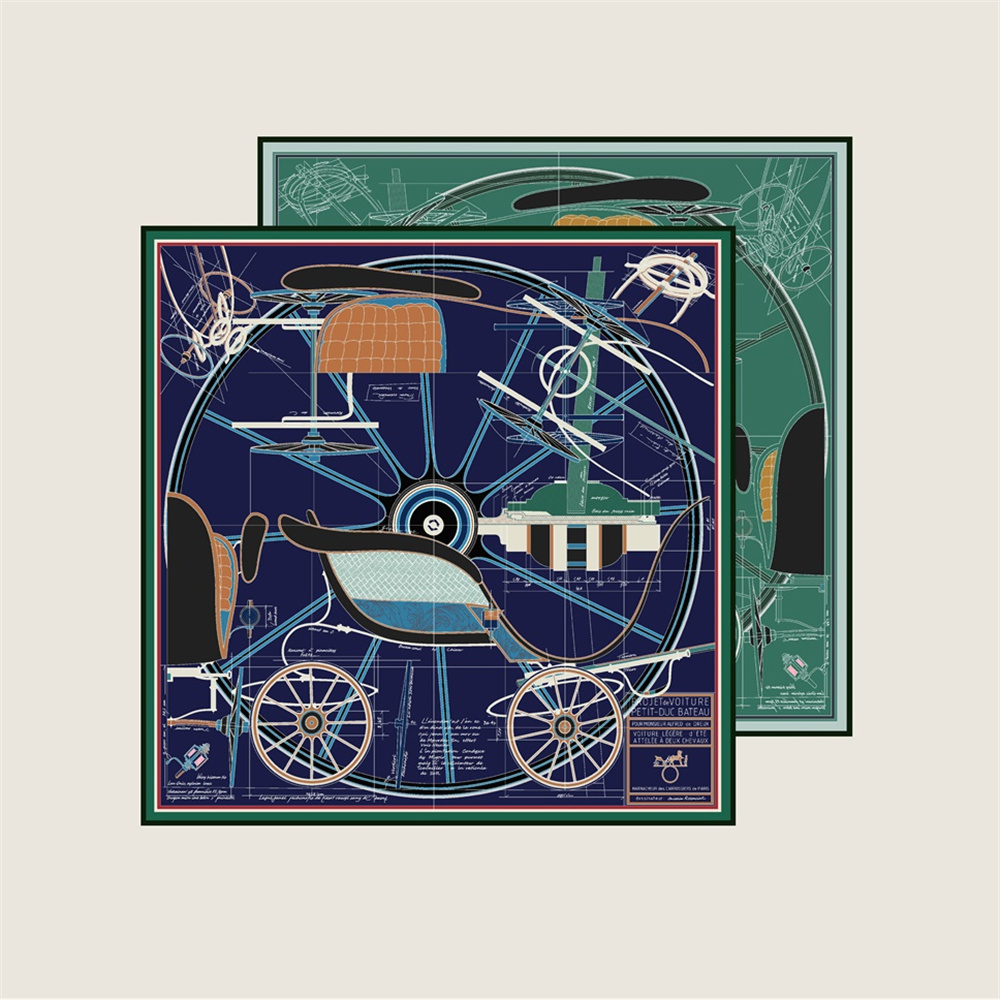 POBING Hand Rolled Twill Silk  - Scarf Silk Square 评论和价格