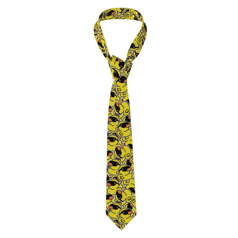 Cute Rubber Ducks Necktie Men  - Skinny Tie Men 评论和价格