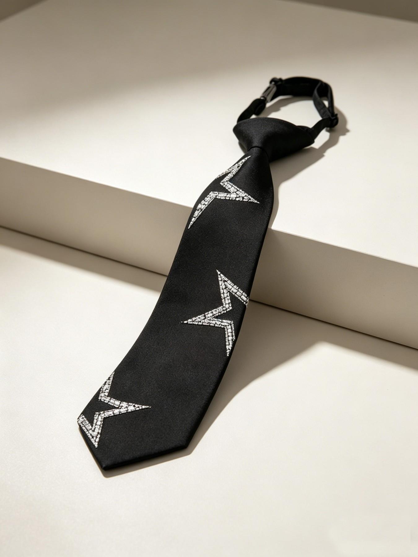Pre-Tied Star Sequin Tie, Adju - Bow Tie Pre Tied 评论和价格