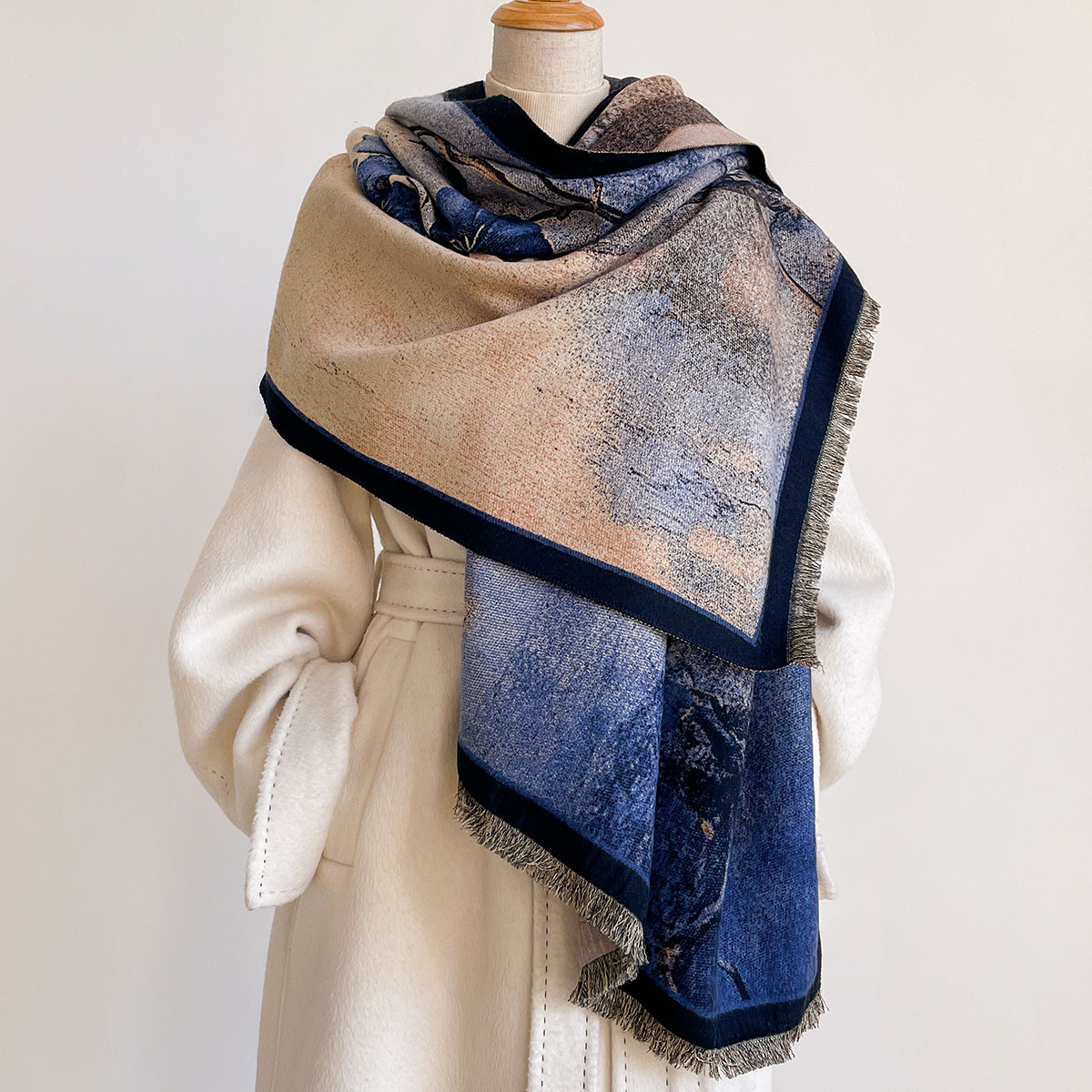 Women Imitation Cashmere Scarf - Pashmina Wrap Large 评论和价格