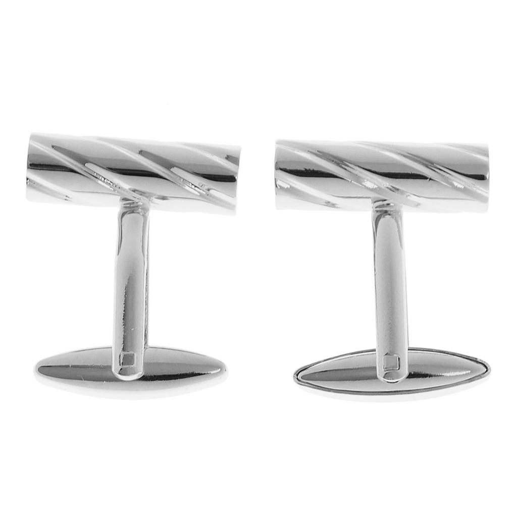 Fashion Conch Snail Cufflinks  - Tie Clip Silver 评论和价格